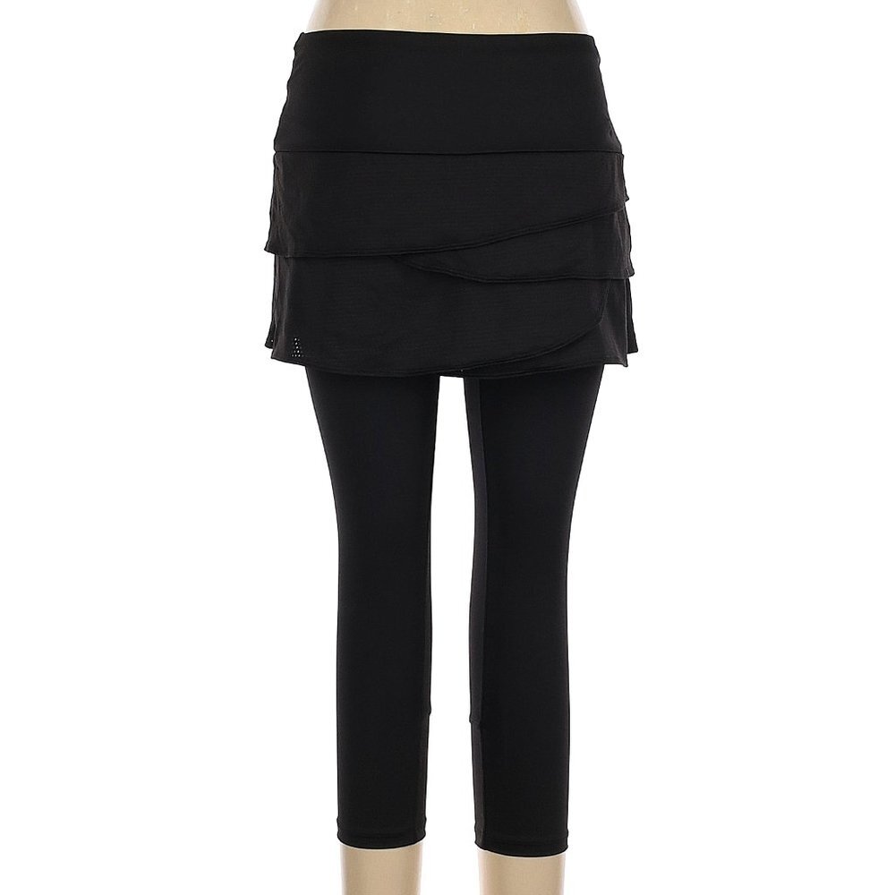 Lucky in Love core  Skirt capri Legging black  sz XL  tennis run gym dance NEW
